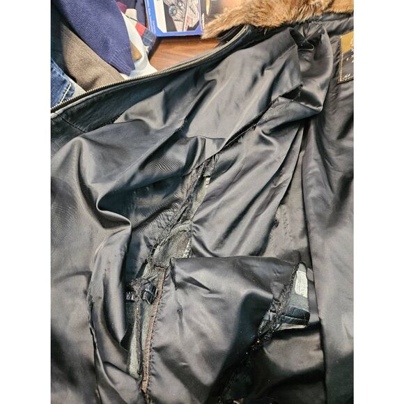 Express Vintage 80's black Leather Jacket Womens Size Small - Picture 9 of 13